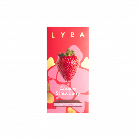 Creamy strawberry milk chocolate 80g