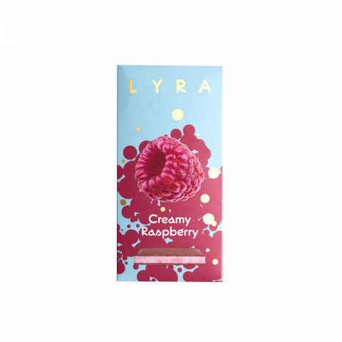 Creamy Raspberry milk chocolate 80g